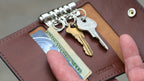The Fort Wayne trifold key wallet — August workshop shoot