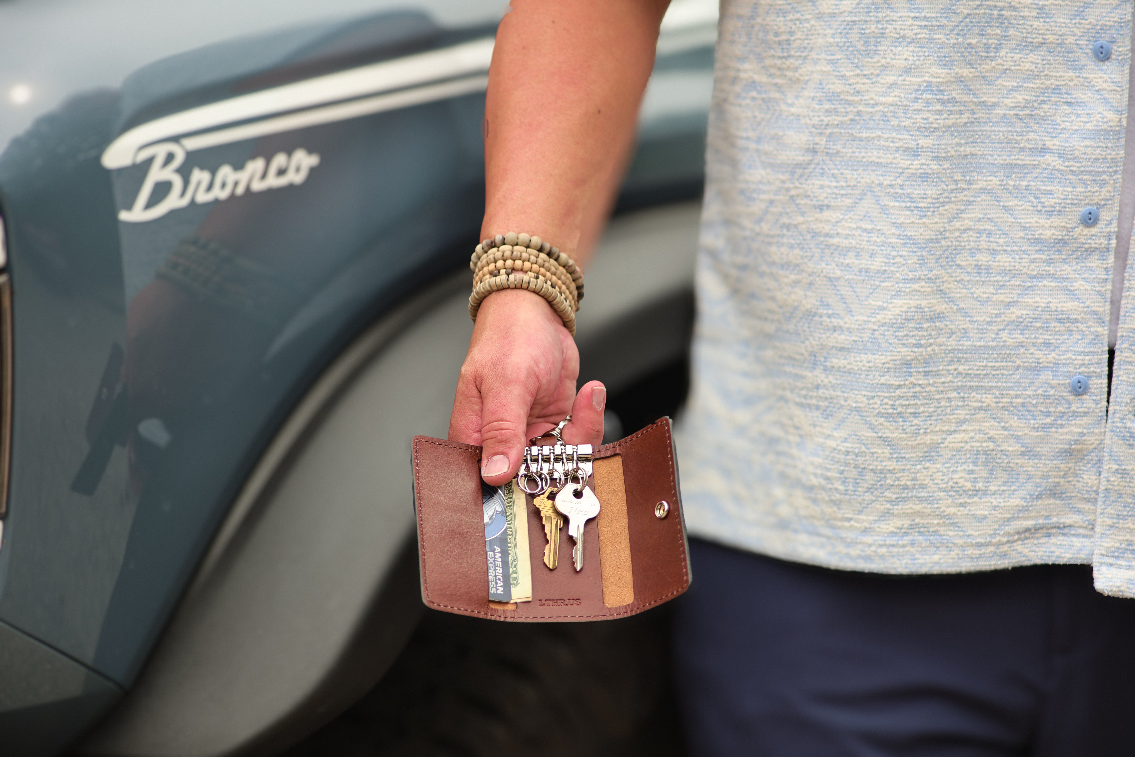 The Fort Wayne trifold key wallet — August workshop shoot