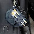 The Mini Caddy leather golf pouch — August workshop shoot