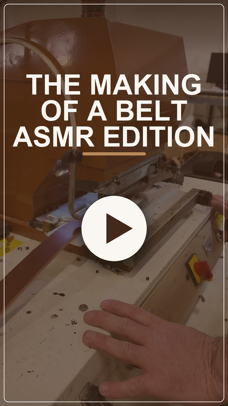 The making of an LTHR belt, ASMR edition